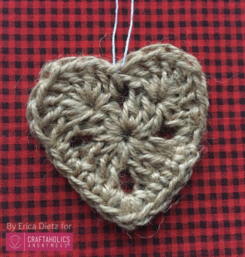 crocheted heart