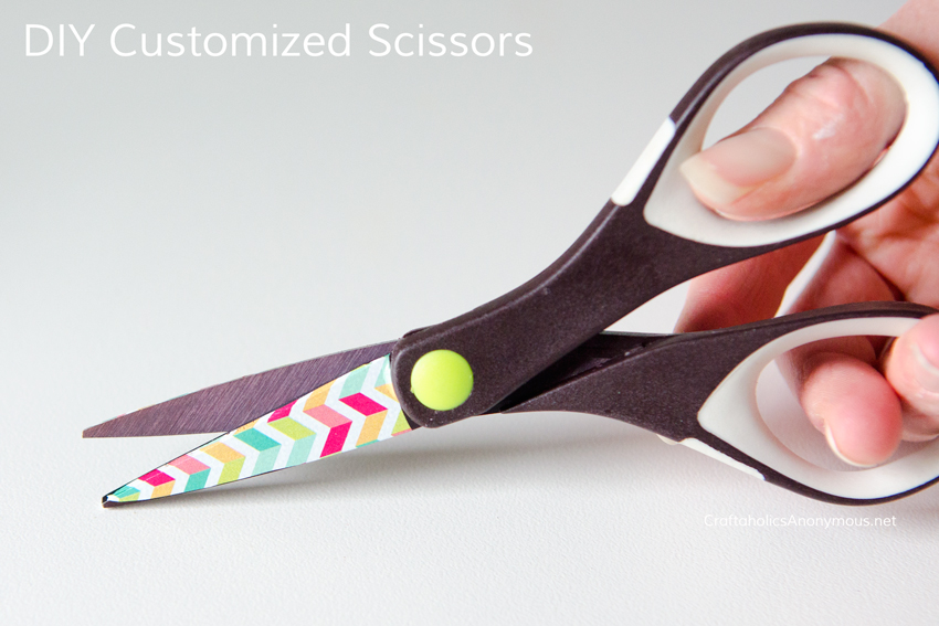 DIY Customized scissors. Click to learn how! Super easy.