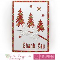 Winter Holiday Thank You Card from dCipollo Designs