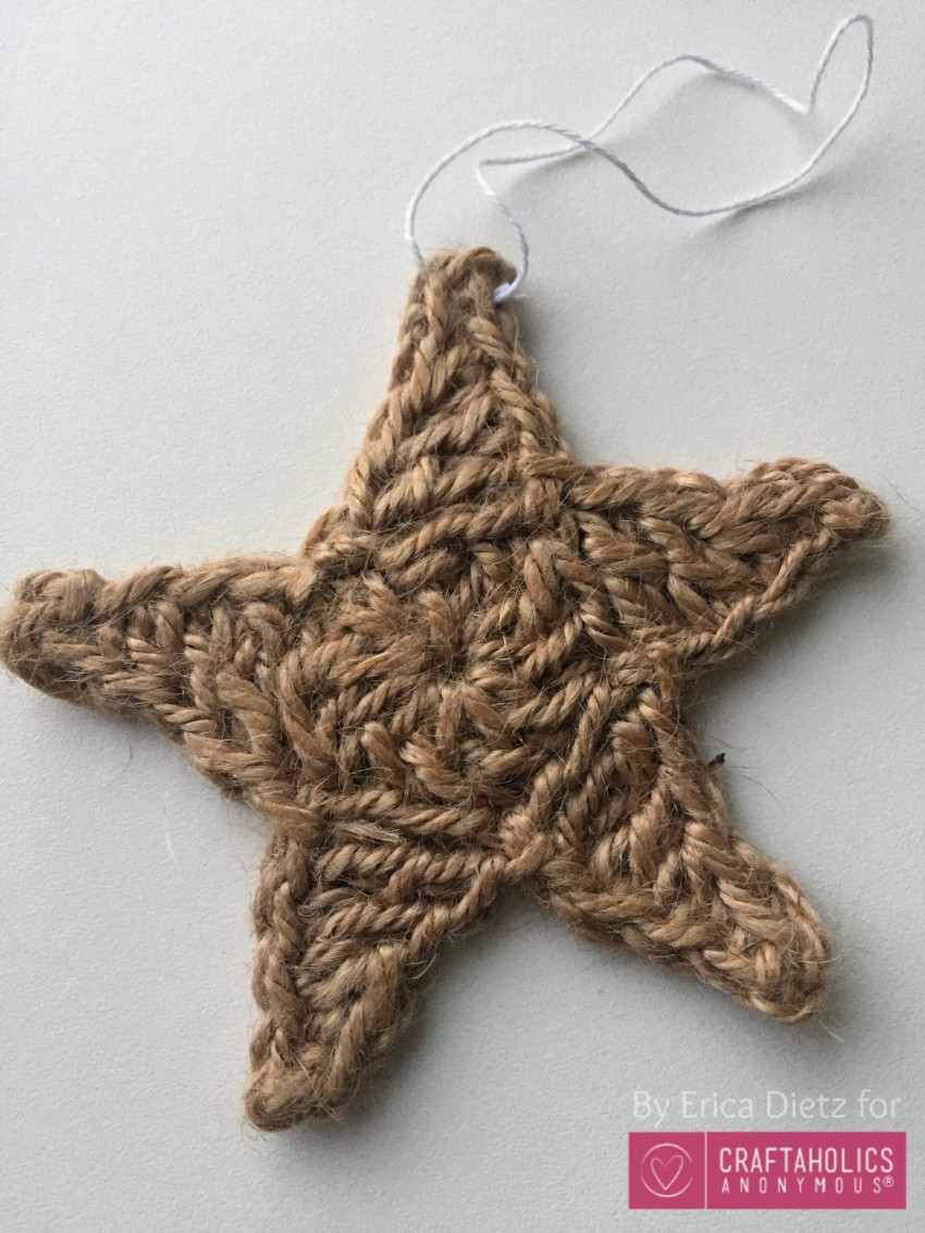 jute star ornament