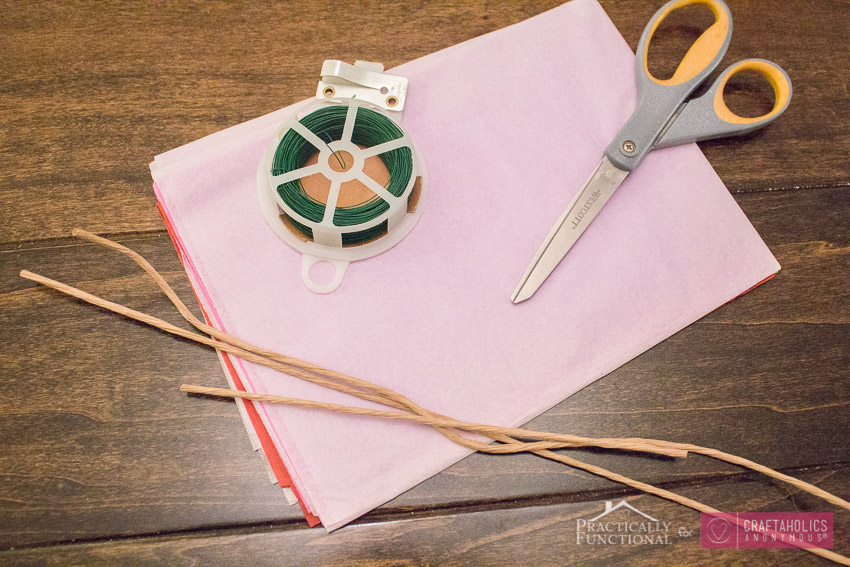 colorful tissue paper flowers tutorial