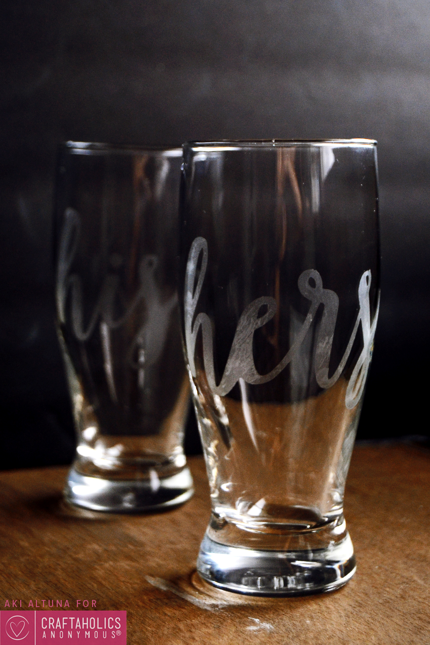 etched glasses