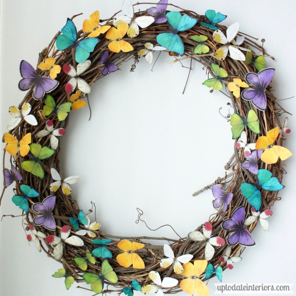 butterfly spring wreath