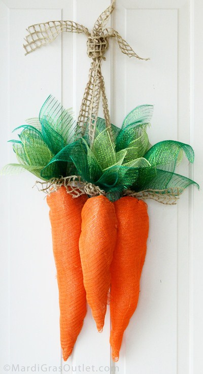 carrots spring wreath