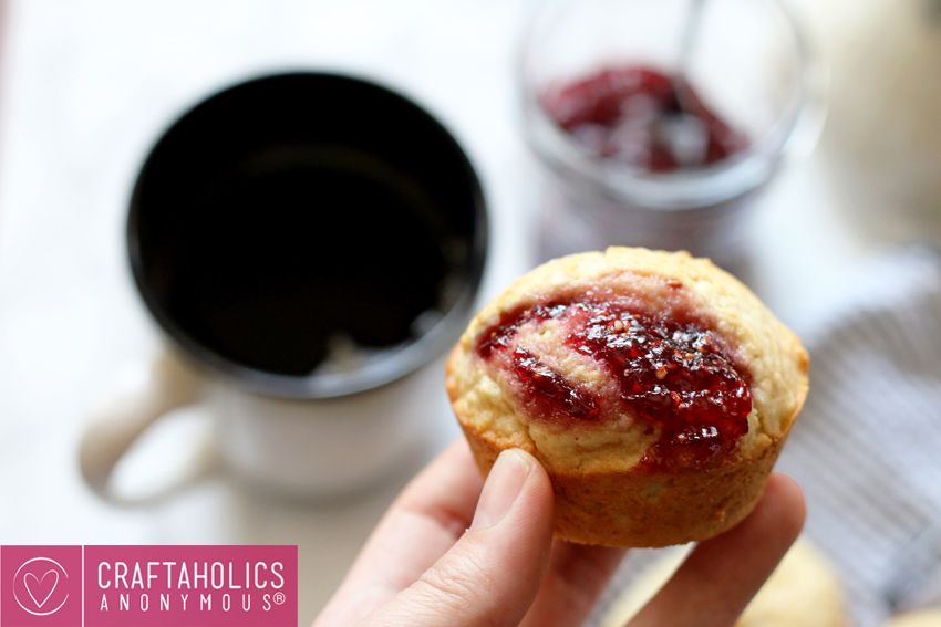 jam filled muffins