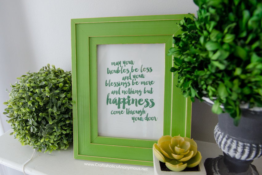 St. Patrick's Day printable Irish blessing