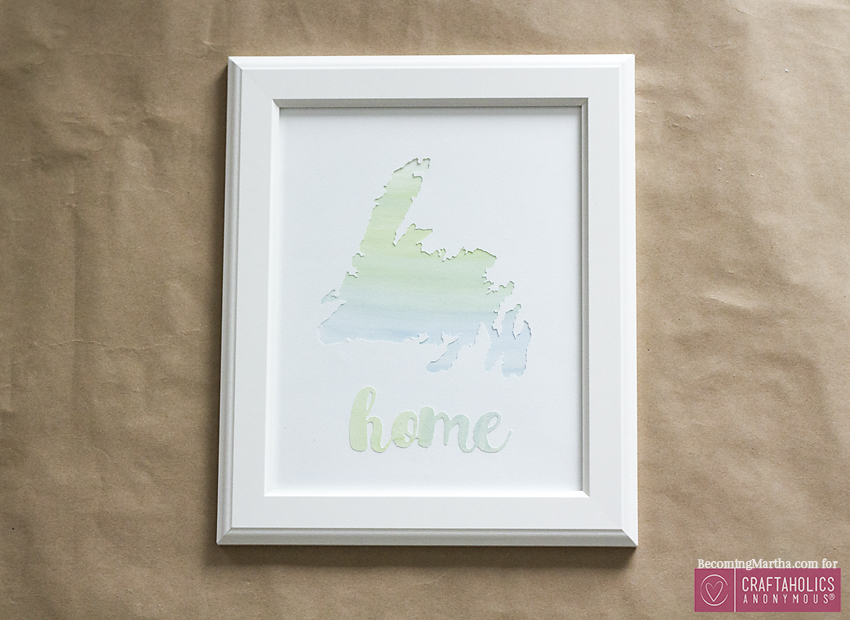 DIY Watercolor Home Art