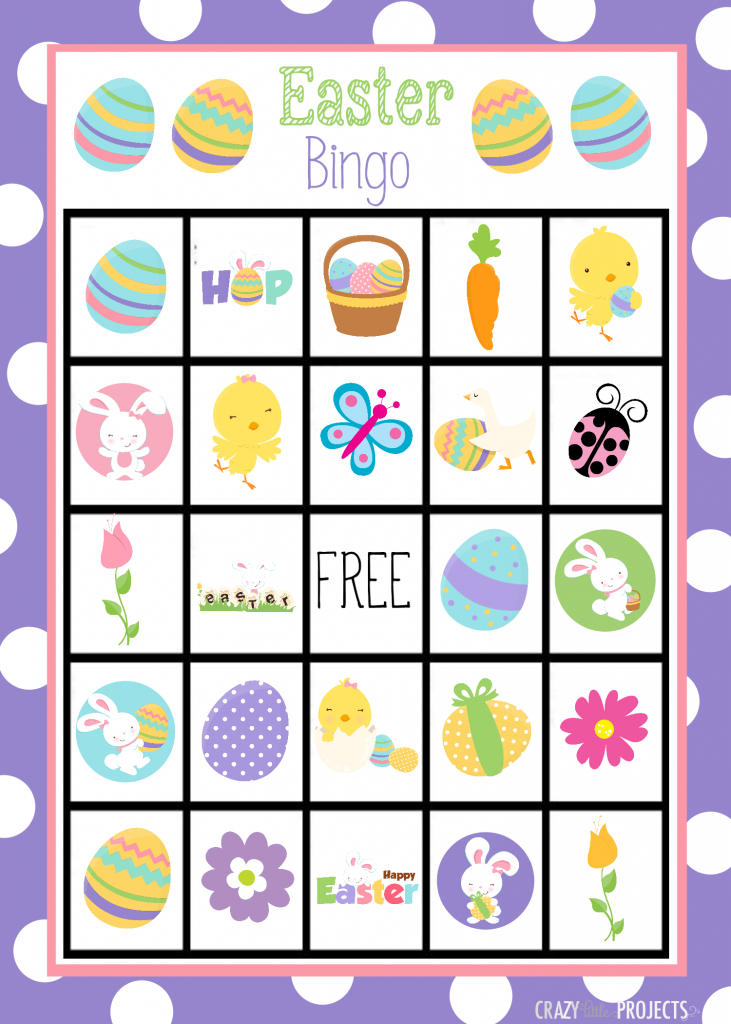 free printable easter bingo