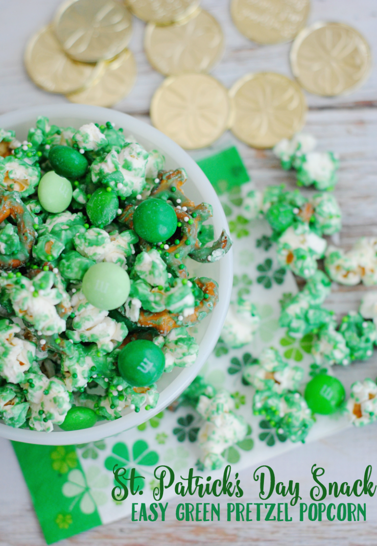 St. Patrick’s Day Pretzel Popcorn