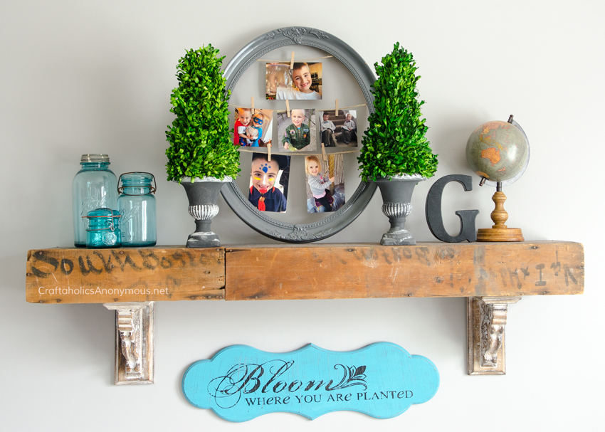 DIY Hanging photo frame