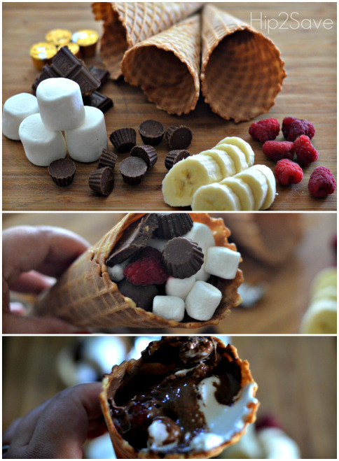 S'mores Campfire Cones