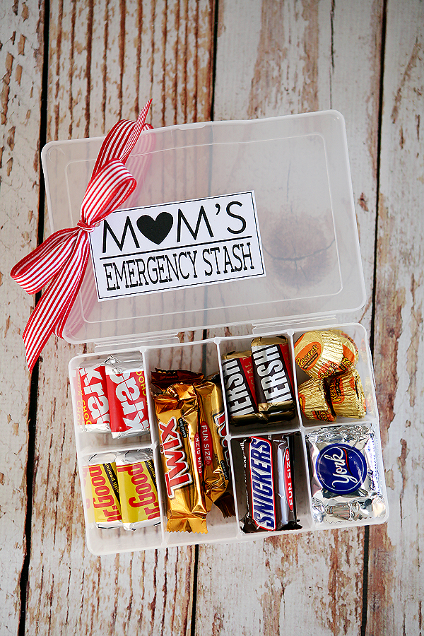 mother's day gift ideas mom's emergency stash kit gift