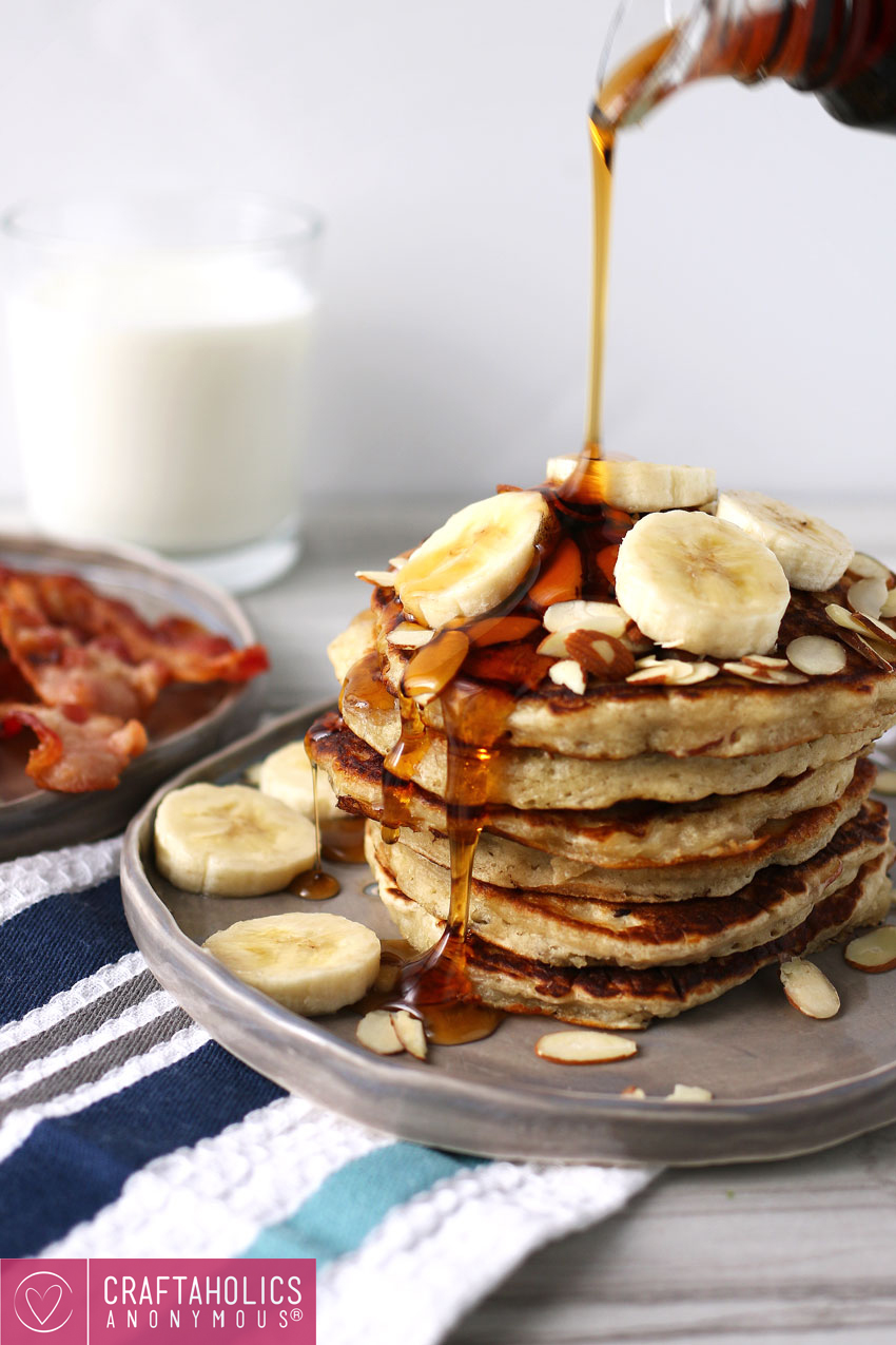 banana almond pancakes recipe