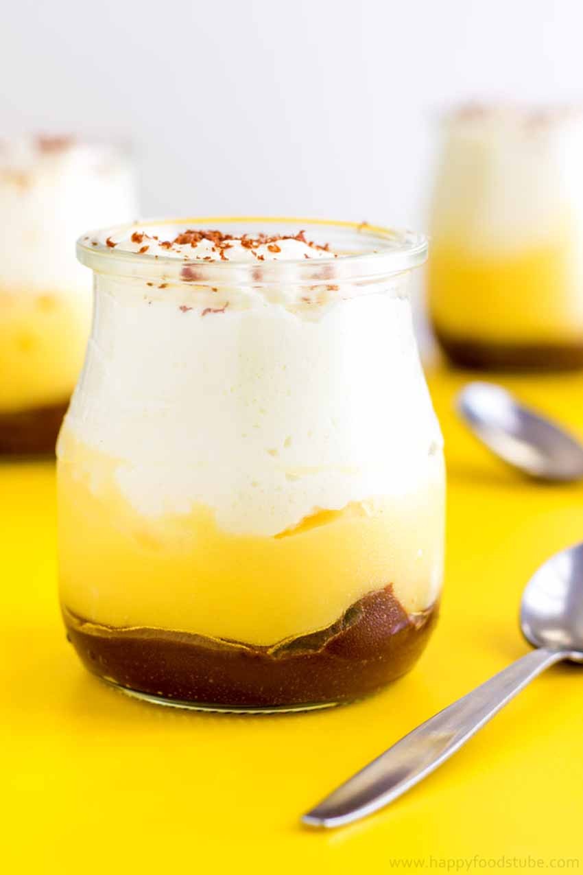 chocolate caramel custard