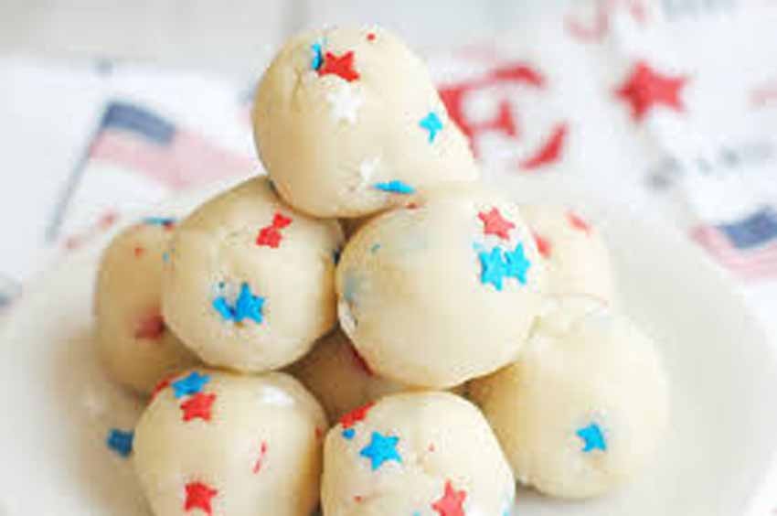 patriotic cookie truffles