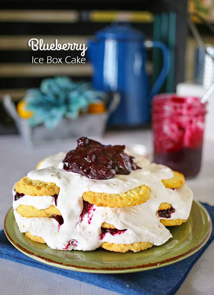 blueberry icebox cake from kleinworth and co