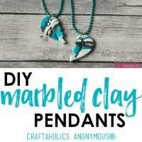 Marbled Clay Pendants