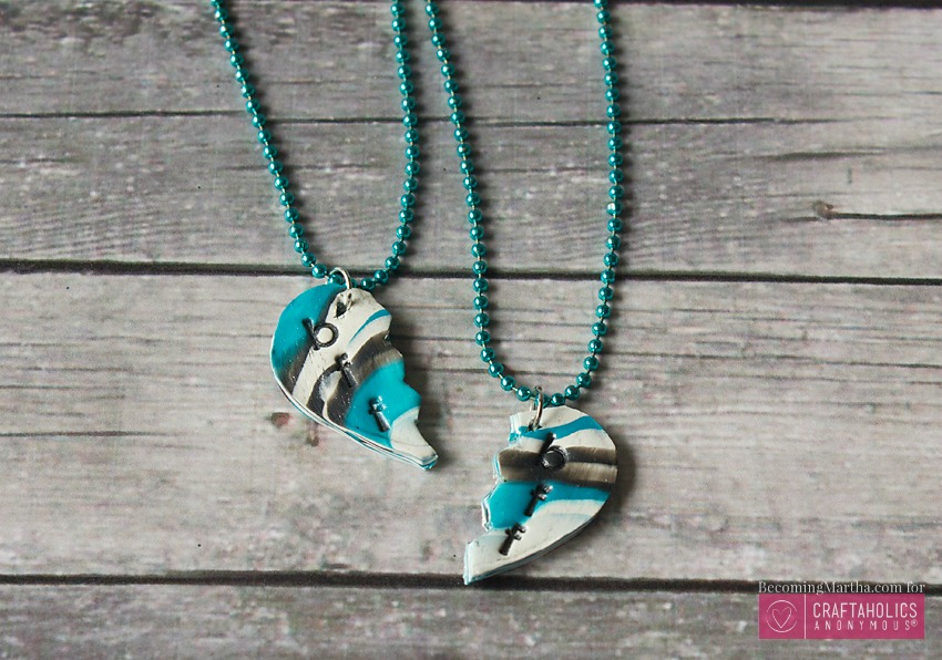 diy best friend necklace