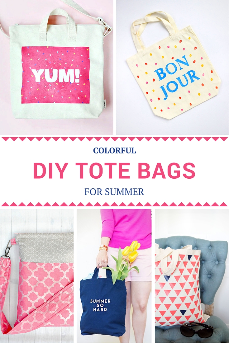 32 Colorful DIY Tote Bags For Summer Pinterest v2 - No number