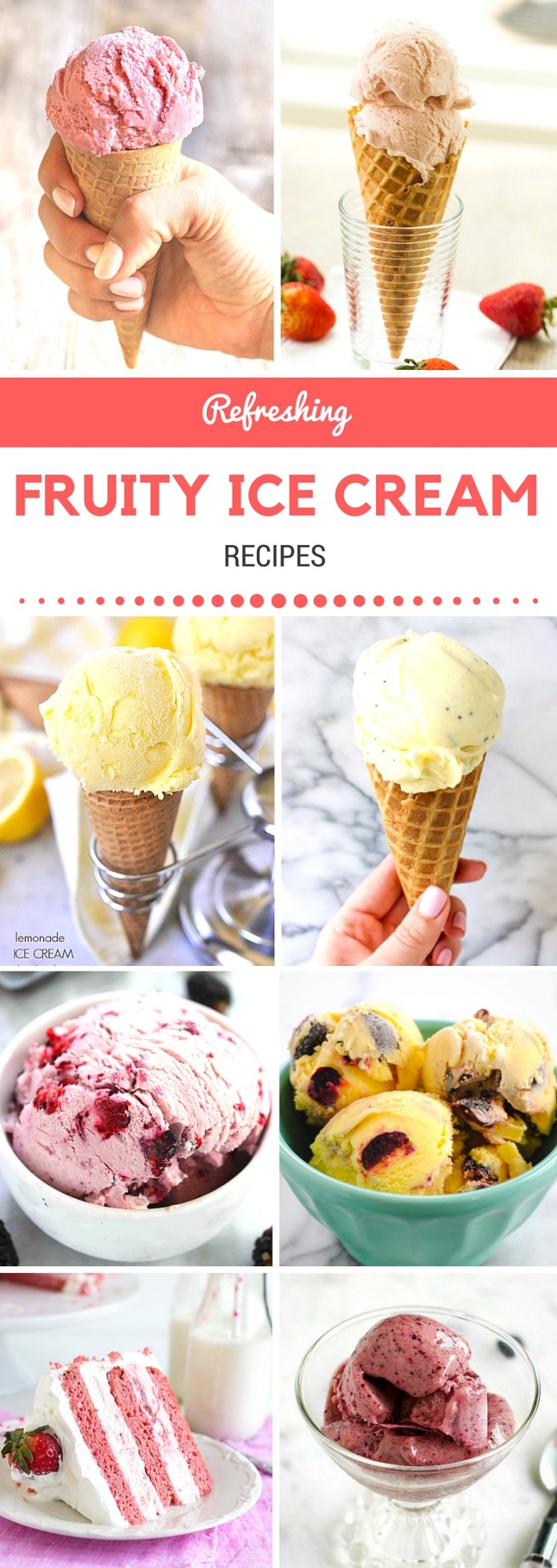 32 Refreshing Fruity Ice Cream Recipes Pinterest - No number