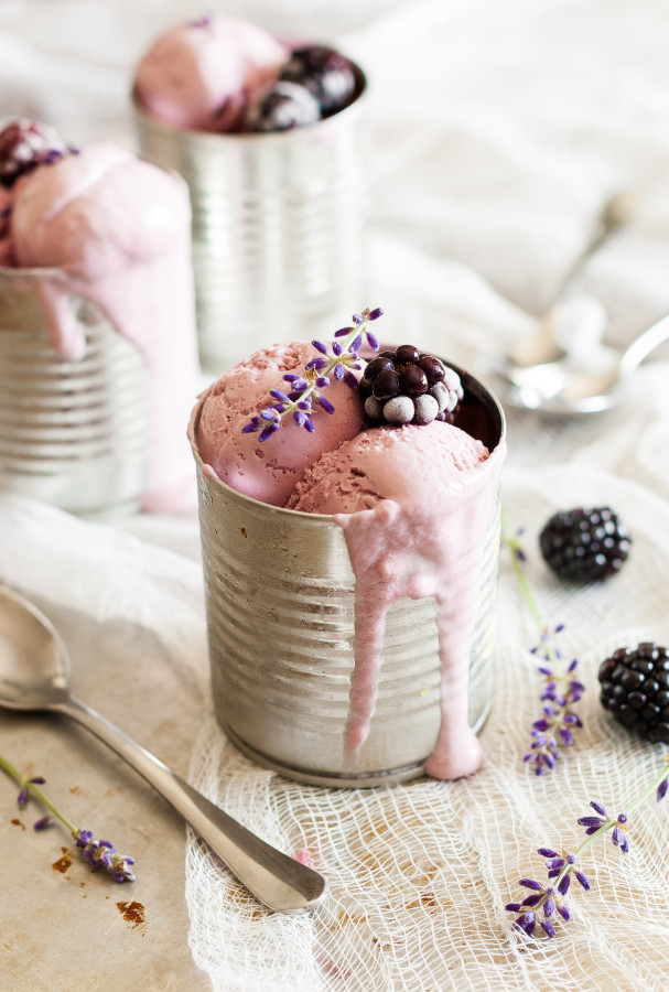 blackberry lavender chevre ice cream Fruity Ice Creams 26