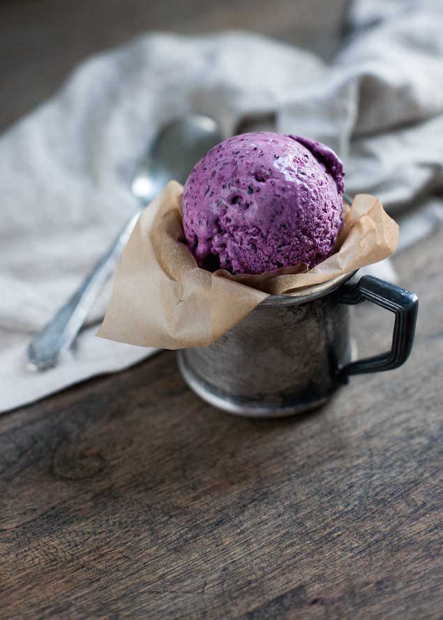 cool buttermilk and blueberry ice cream Fruity Ice Creams 28