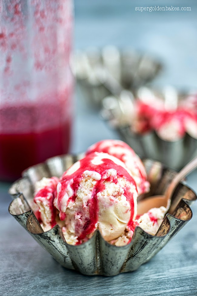 rhubarb and raspberry ice cream Fruity Ice Creams 6