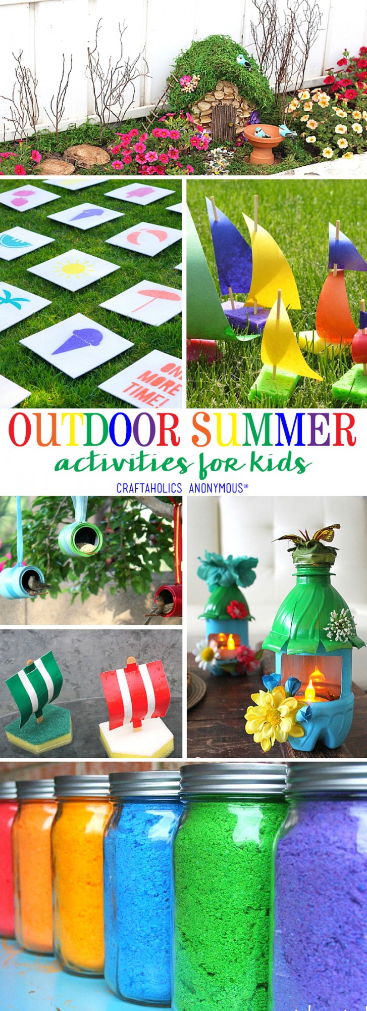 Outdoor Summer Activities for Kids at Craftaholics Anonymous