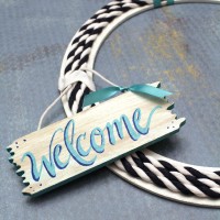 DIY Summer Welcome Wreath