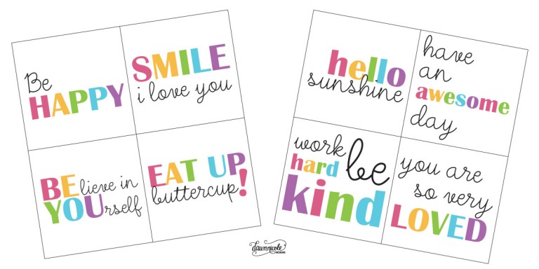 lunch box notes 21