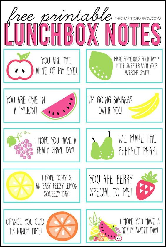 lunch box notes 22