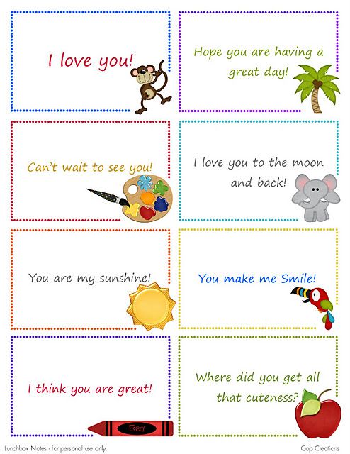 lunch box notes 25