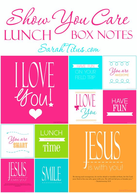lunch box notes 31