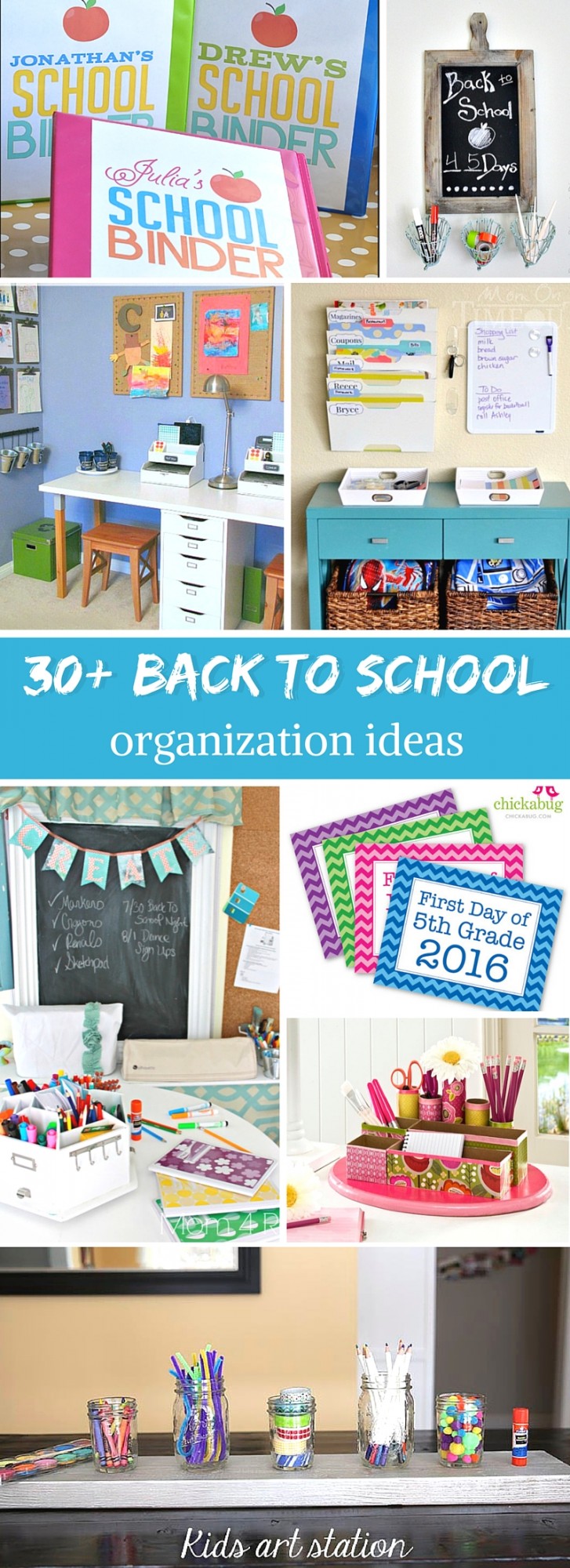 Get Organized for Back to School this year! Over 30 amazing tips, tricks, crafts and DIYs to get you on track for a successful return to school!