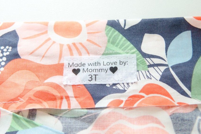 DIY Clothing Labels tutorial with a printer