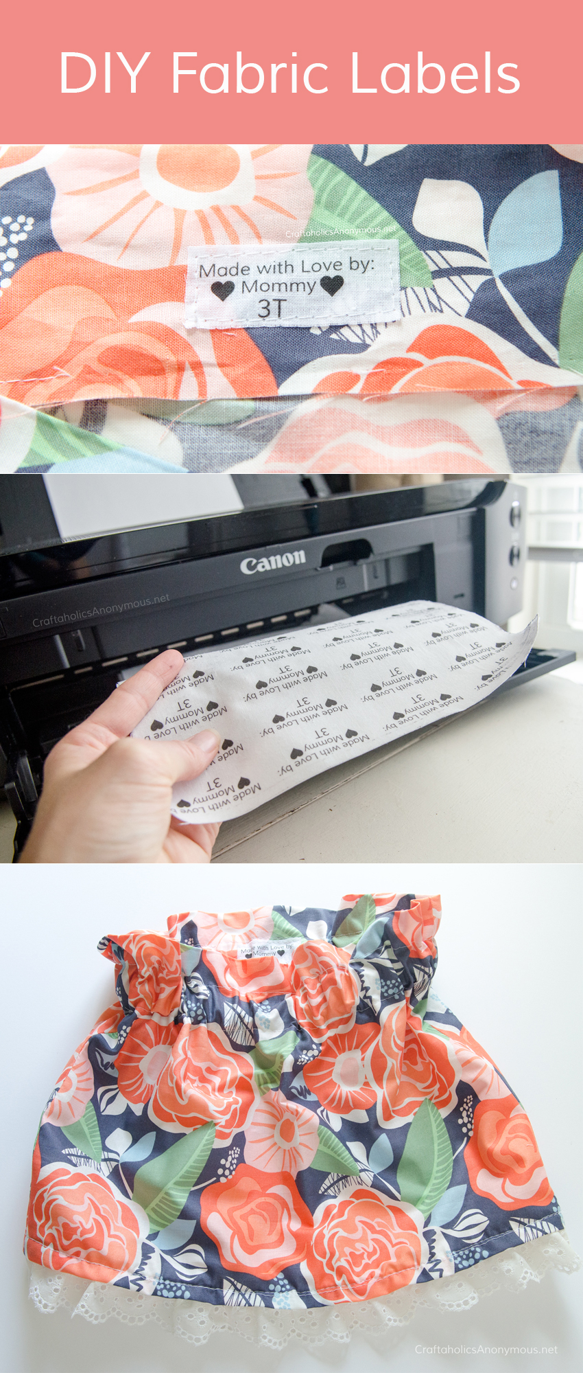 Make your own DIY Fabric Labels with your printer!