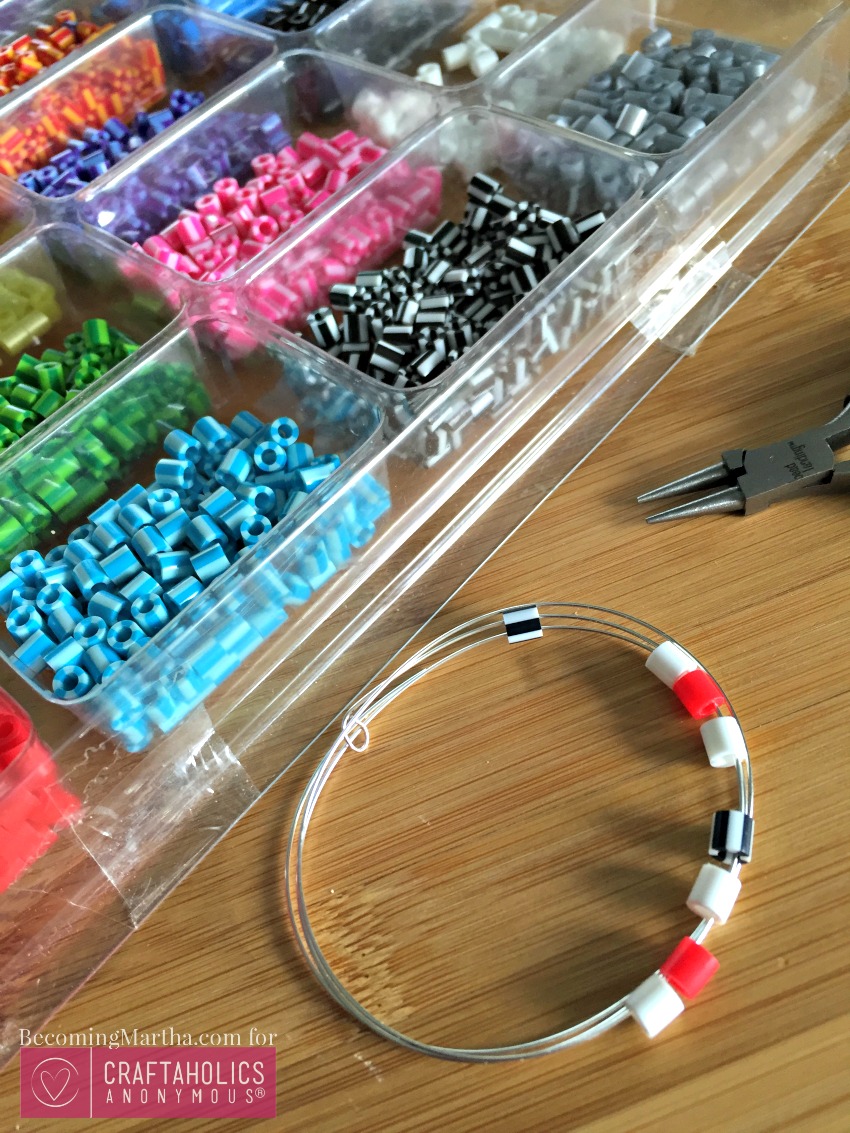 perler bead charm bracelet