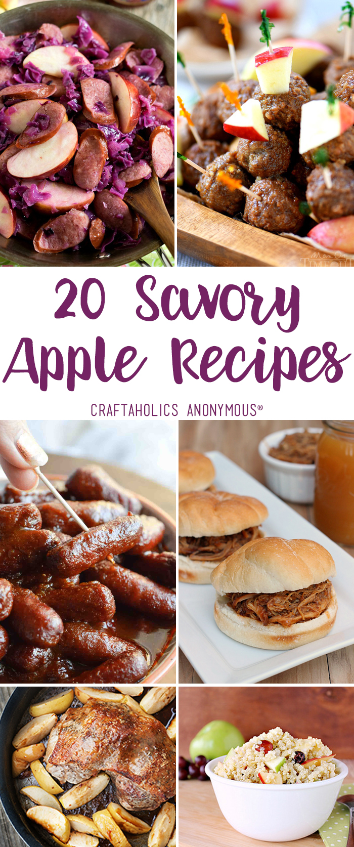 20 Savory Apple Recipes for Fall | craftaholicsanonymous.net