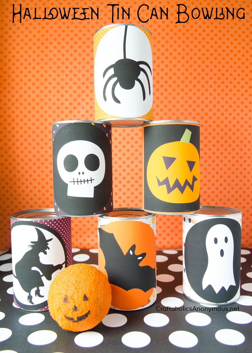 DIY Halloween Bowling Game - Free Printables