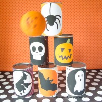 DIY Halloween Bowling game printables