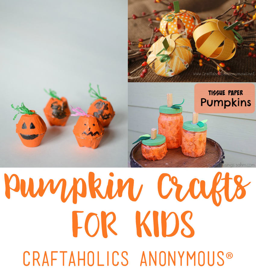 Fun Pumpkin Crafts for Kids at craftaholicsanonymous.com