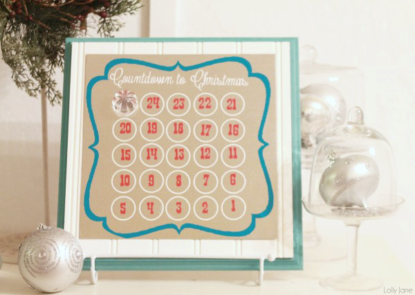 christmas advent calendar countdown ideas