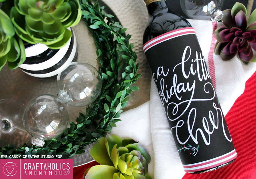 free holiday printable bottle wrap