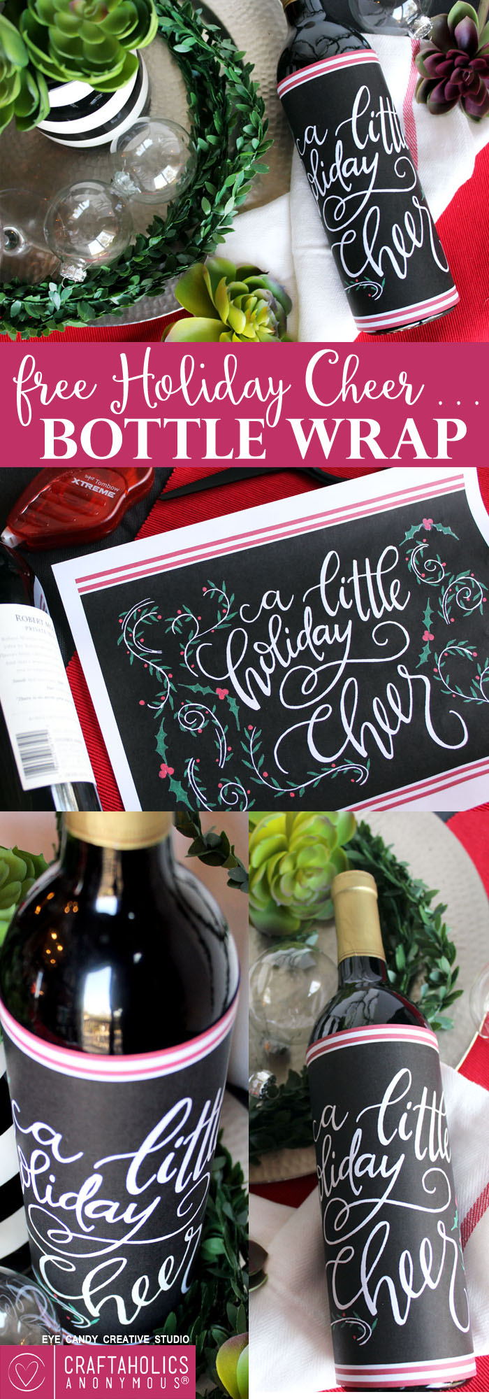 Download this free holiday printable for an easy hostess gift! craftaholicsanonymous.net