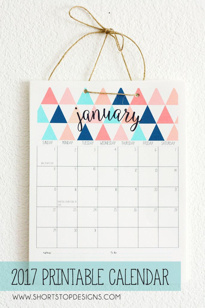 free printable 2017 calendars 