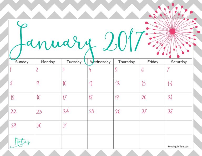 free printable 2017 calendars 