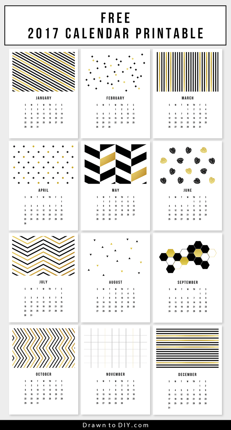 free printable 2017 calendars 