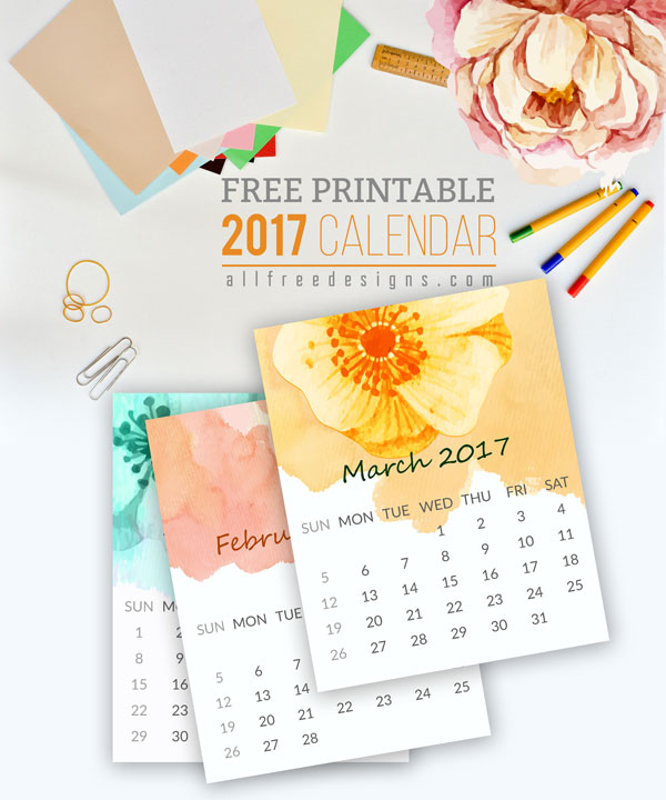 free printable 2017 calendars 