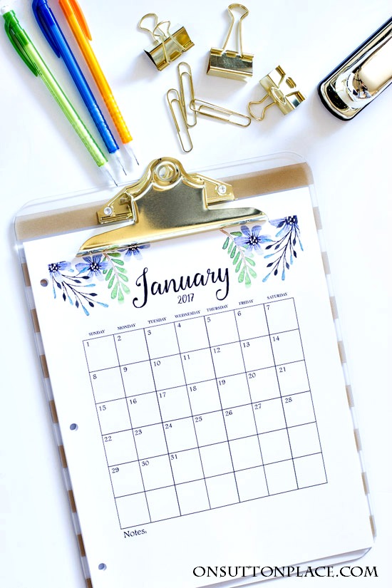 free printable 2017 calendars 