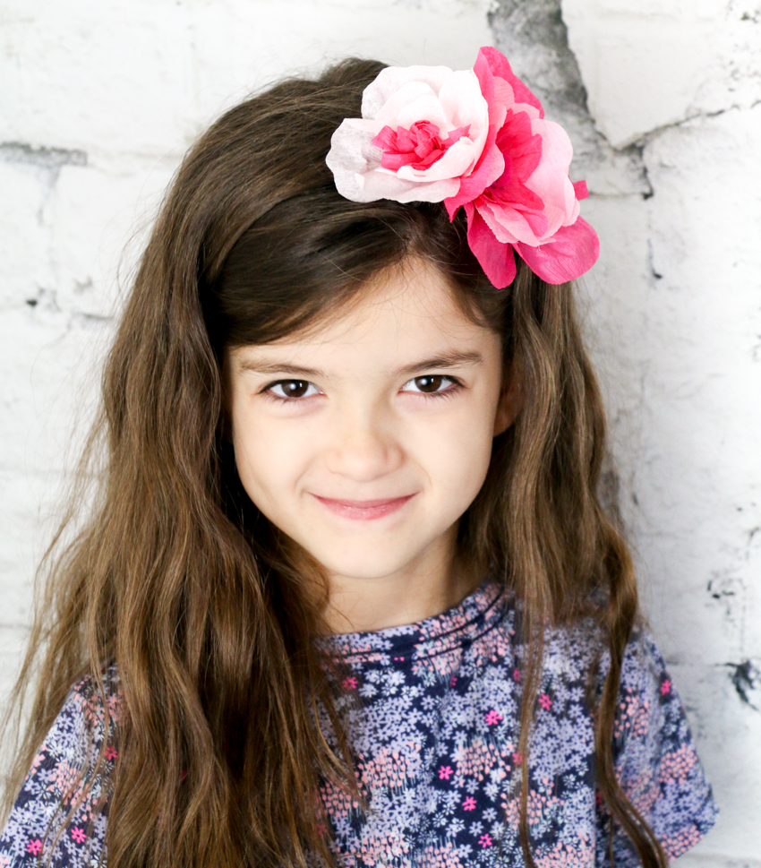 Delicate Crepe Paper Mini Flower Headband